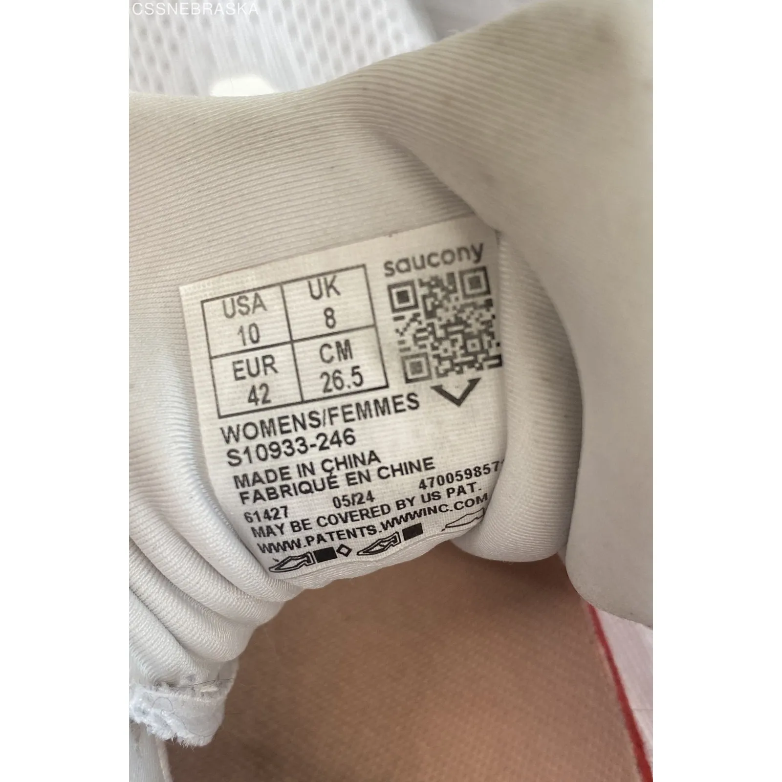 Saucony Off White S10933-246 Shoes Womens Runing Sneaker - Size 10 - Image 9