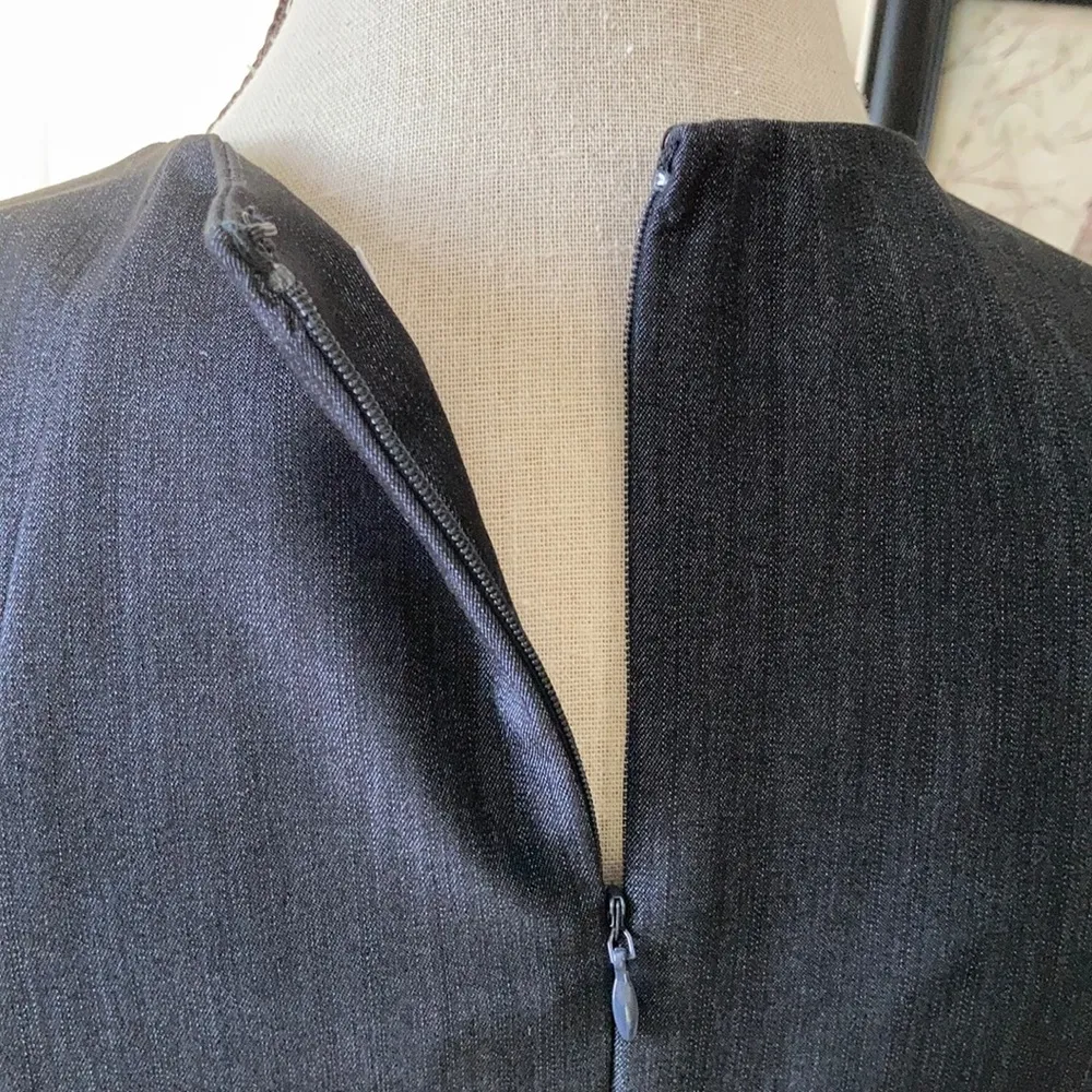 Calvin Klein dress. Stretch soft denim. - Image 3