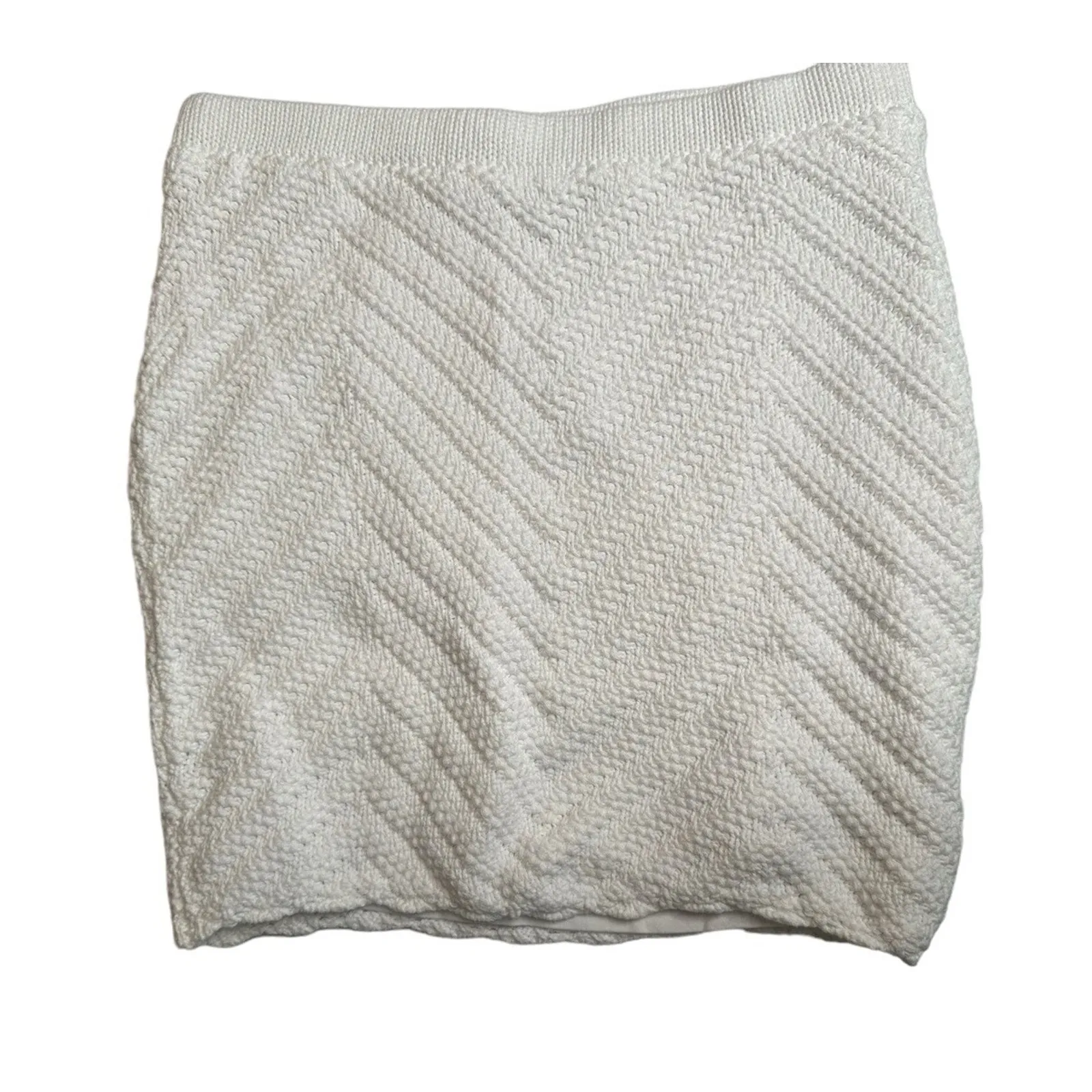 Hollister Y2K Crochet Striped Crop Top Tank and White Mini Skirt Set Boho Sz S - Image 2