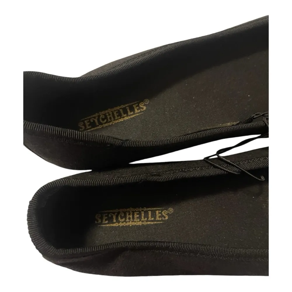 Seychelles Women’s Black Ballet Flats with Gold Detail 7.5 - Image 4