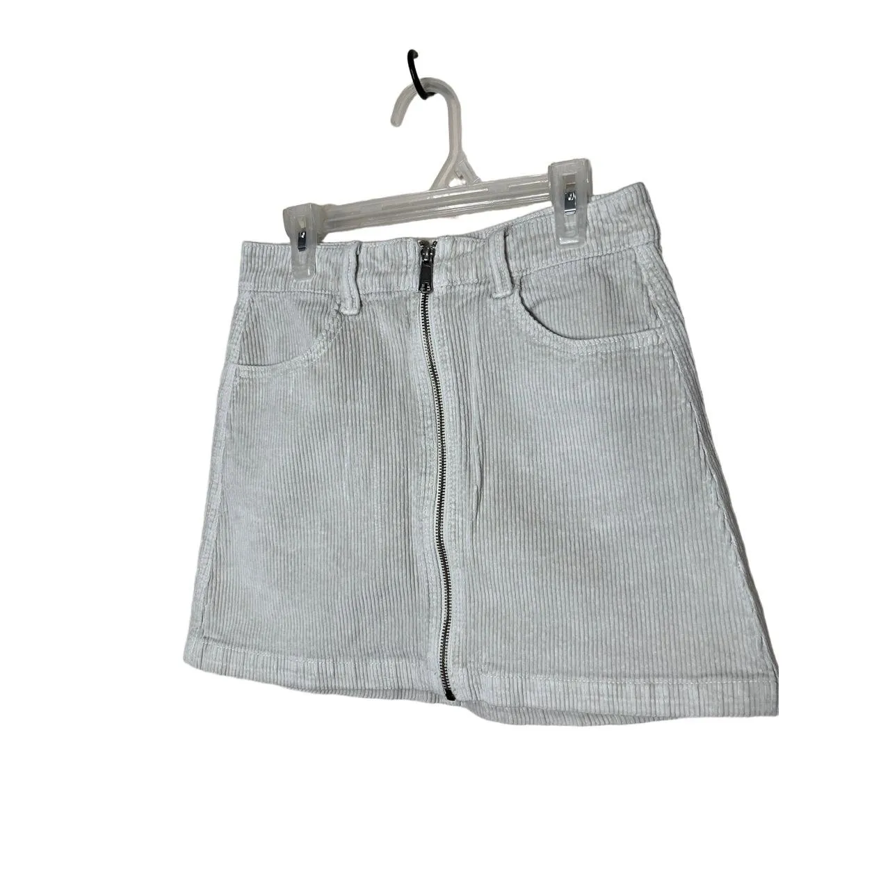 American Eagle‎ Outfitters Womens US 0 Cream Corduroy Mini Skirt - Image 2