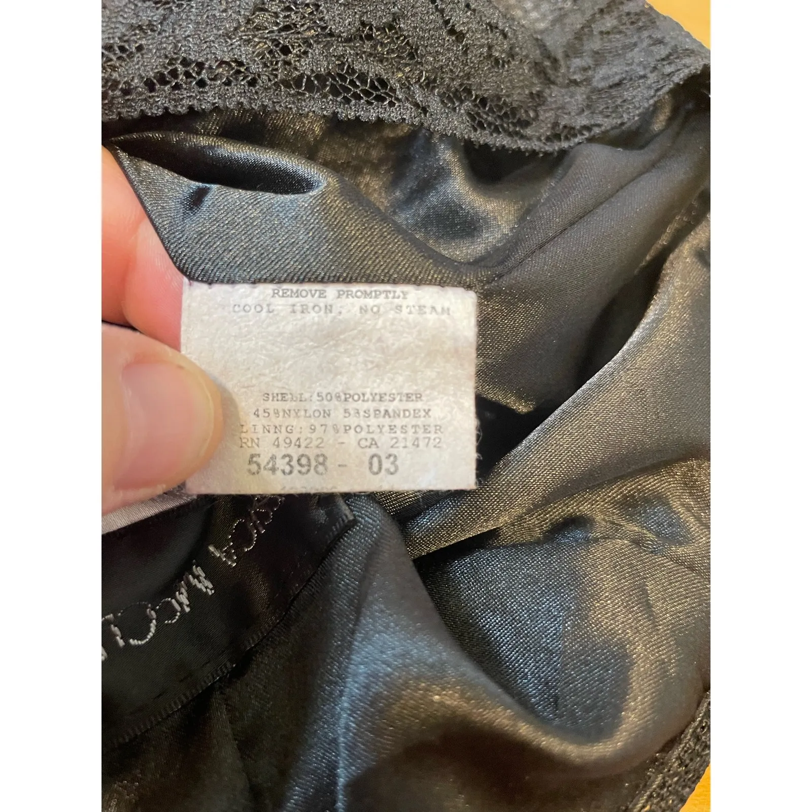 Vintage Jessica Mcclintock Black Satin Mini Cocktail Dress, Size 4 - Image 6