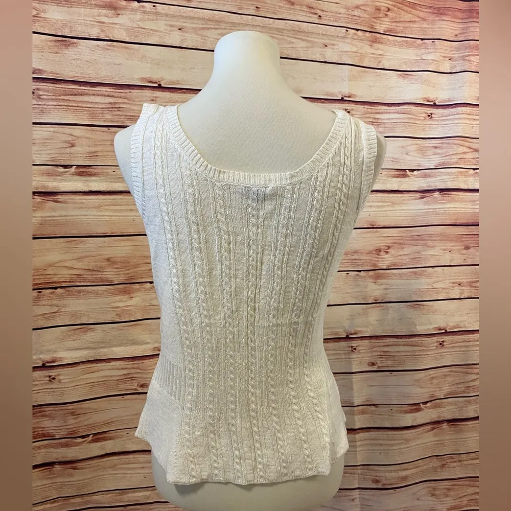 Max Mara Knitting Yarn Sleeveless Top, Size Large - Image 4