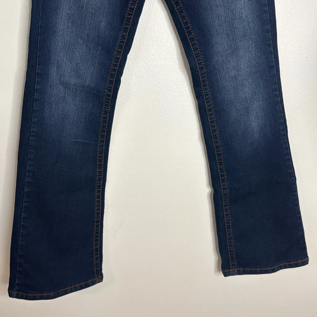 V Cristina dark denim jeans gem embellished pockets size 6 Y2K festival Blue - Image 4