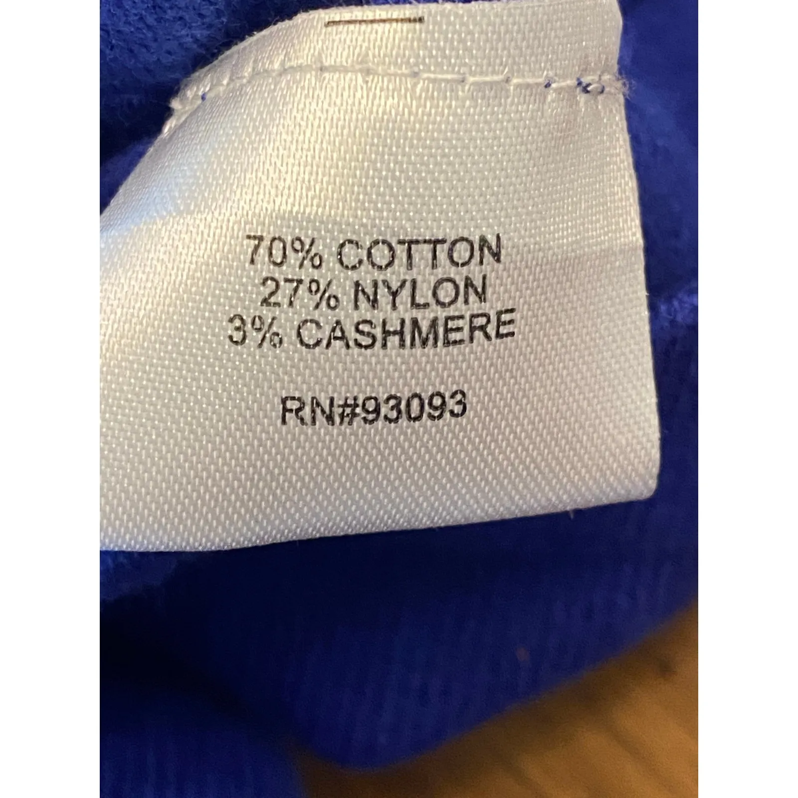 Tyler Böe Blue Funnel Neck Sweater Dress Small Cotton Cashmere Knit Pockets - Image 5