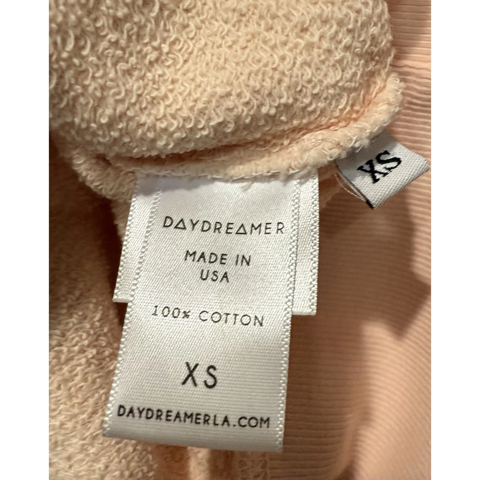 NWT Grateful‎ Dead Daydreamer Peach LA Bears Tie Dye Cropped Shrunken Hoodie XS - Image 8