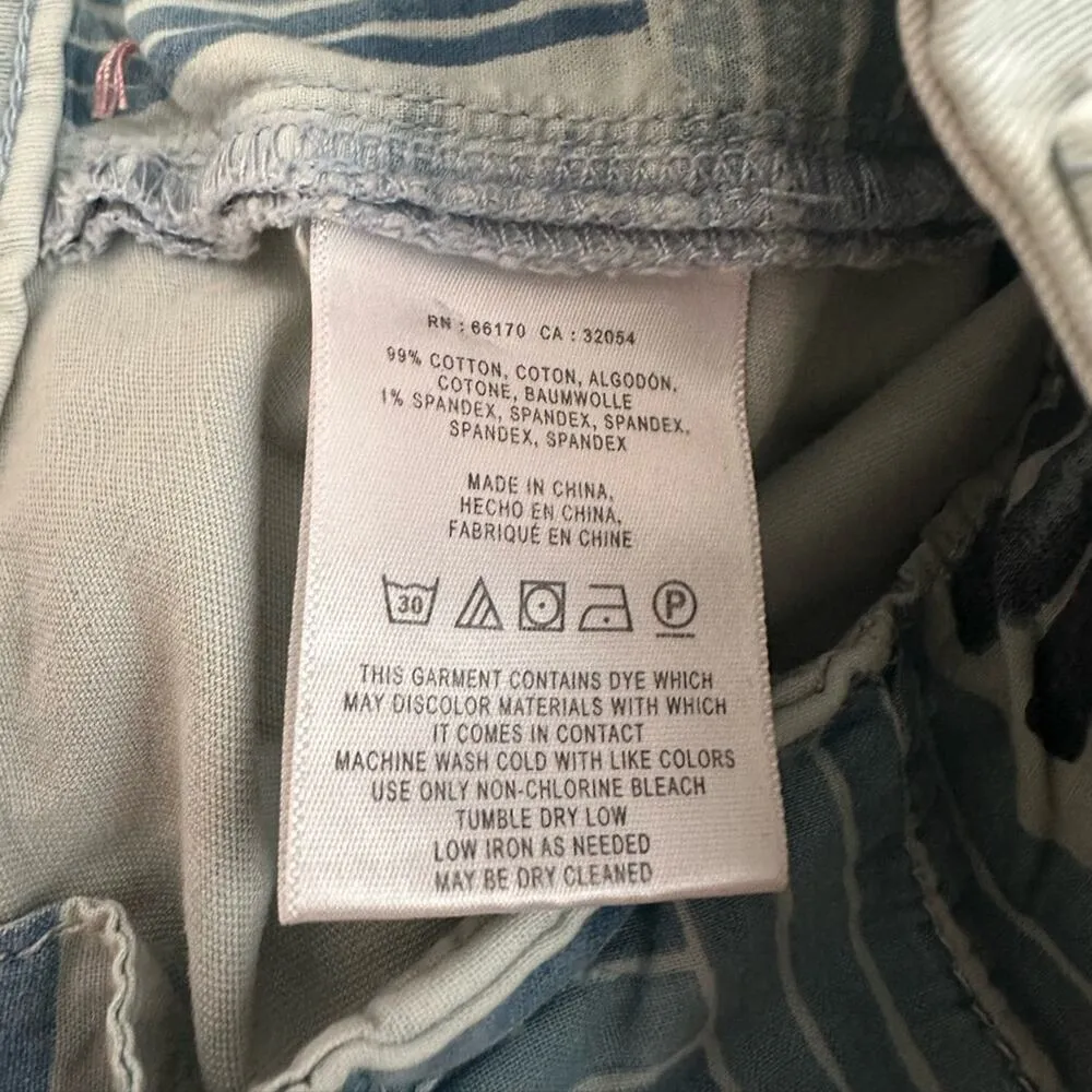 Pilcro and the Letterpress Hyphen Light Blue Shorts - Image 5