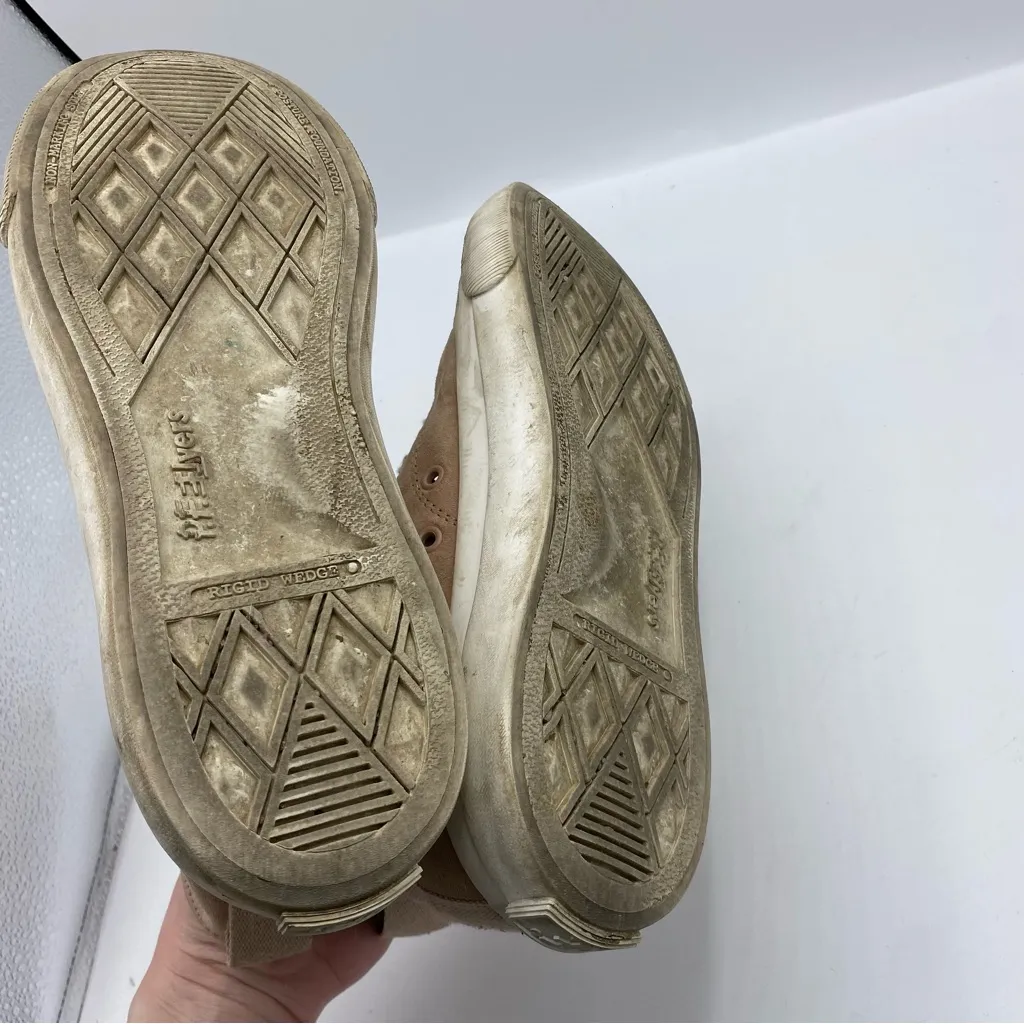 P.F.‎ Flyers All American Hi Top suede Sneakers Shoes tan Color Women’s Size 9 - Image 7