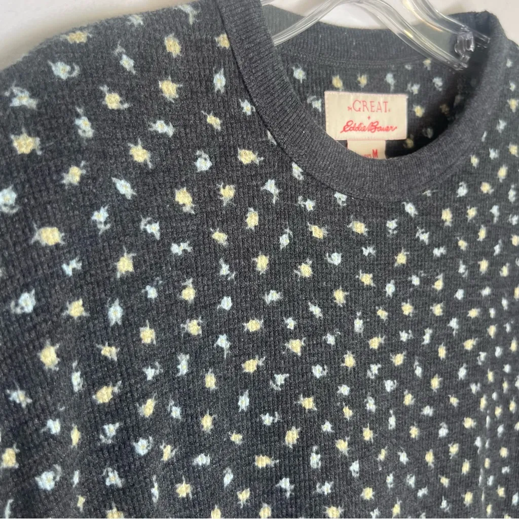 The Great. x Eddie Bauer Floral Pajama Set Sz M Gray Size M - Image 8