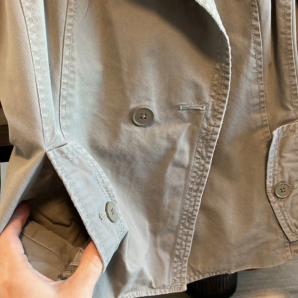 Banana Republic Twill Chino Lined Utility Jacket Blazer, 6 - Image 4