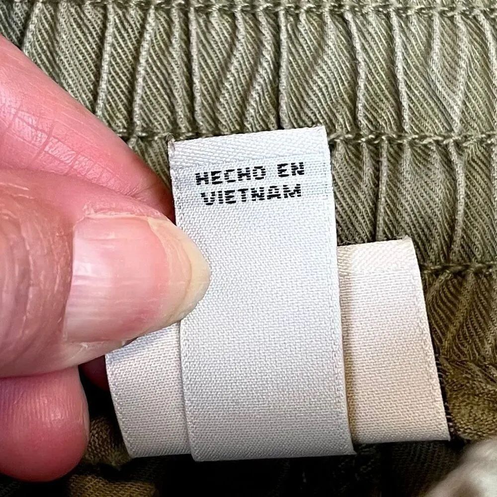 A New Day Army Green Cargo Pull-on Jogger Pants Small - Image 8