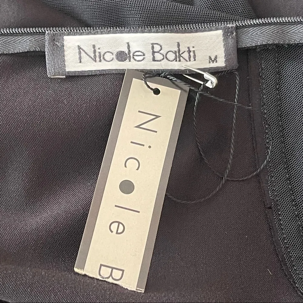 𝅺Nicole Bakti Sexy Form Fitted Sheer Mesh Rhinestones Gown Dress Gothic Fairy - Image 11