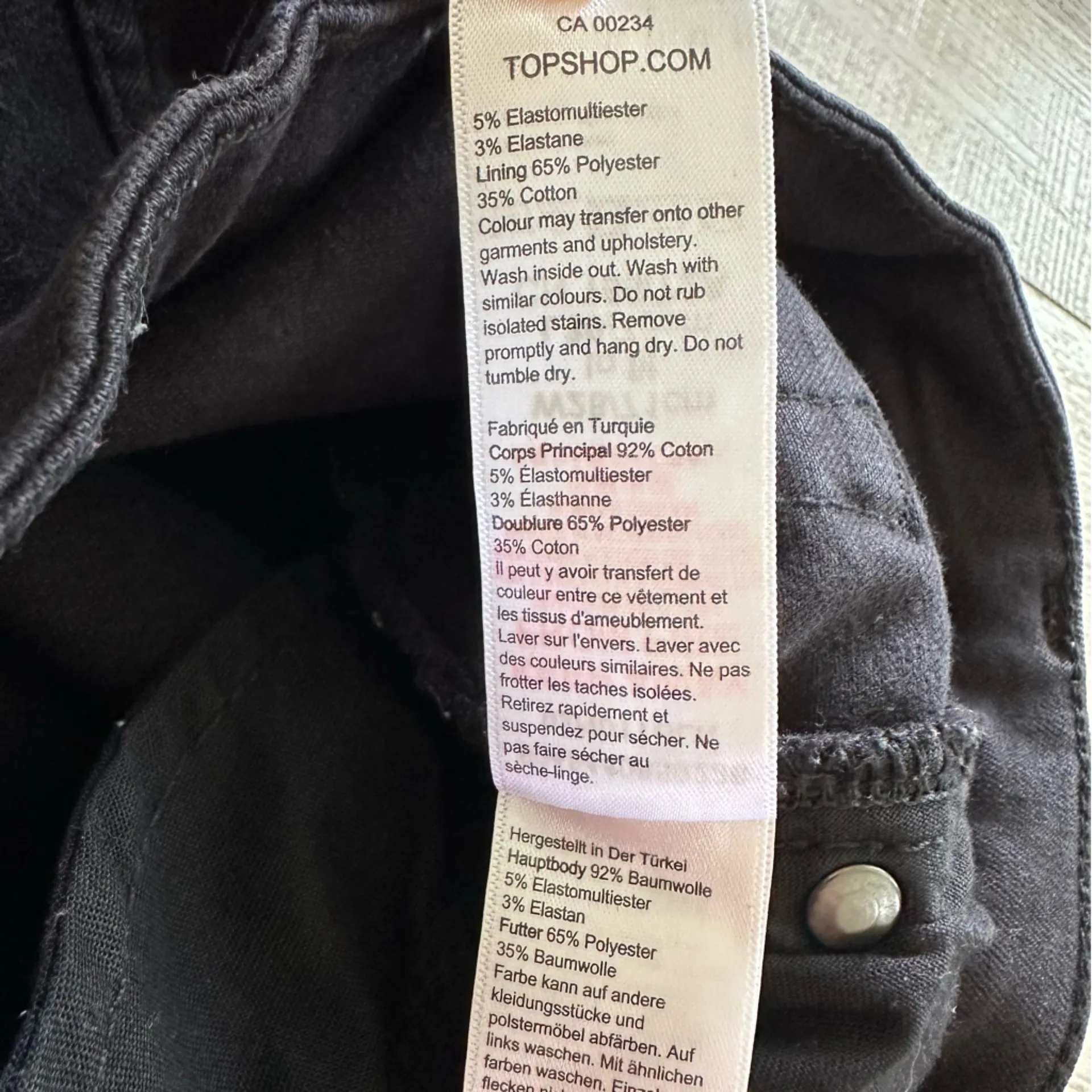 Topshop Jaimie High Waist Black Skinny Jeans - Image 6