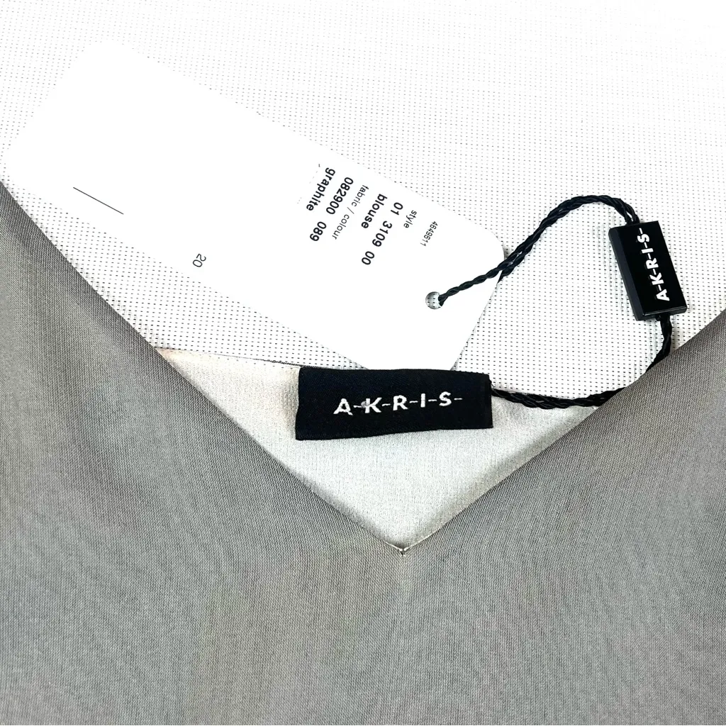 Akris 100% Silk Blouse Top - Image 11