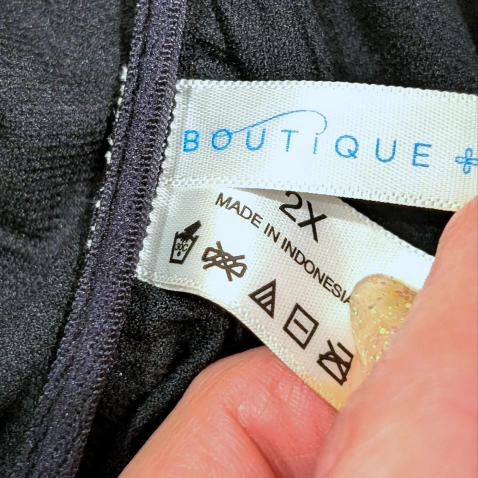 Boutique Plus 2X Swimsuit Floral‎ Print Sexy 1 Piece Swim Suit 1 Shoulder Ruffle - Image 2