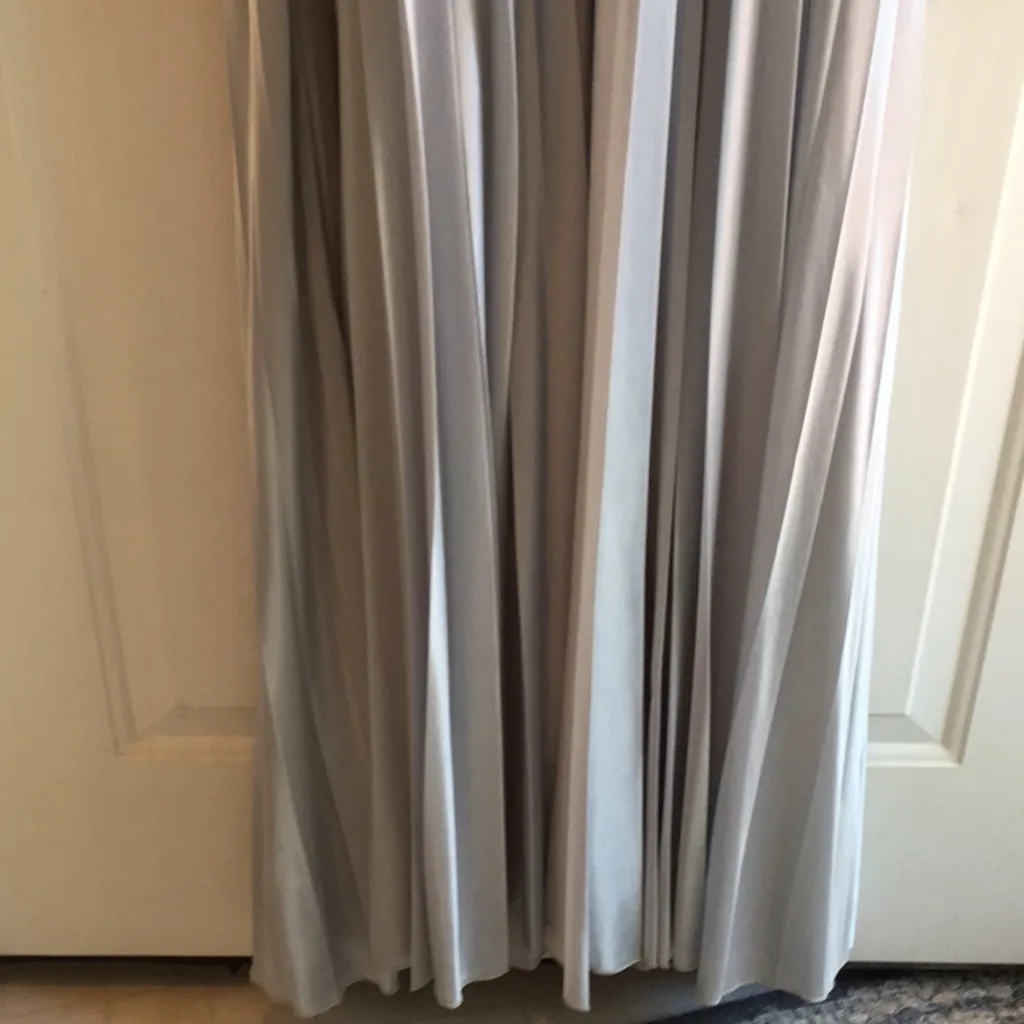 New My Michelle Formal or Prom Halter Beaded Dress Silky Satiny Pleated Medium - Image 11