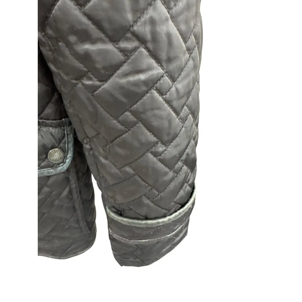 Cole Haan womans black Quilted inuslated coat jacket Size L SKU 8208 - Image 3