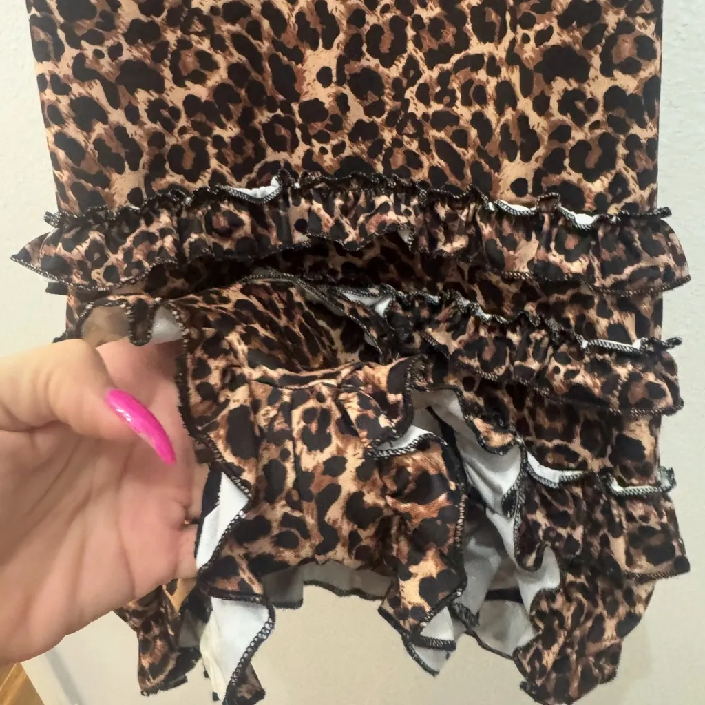 SHEIN Animal Print Halter Jumpsuit - Image 7