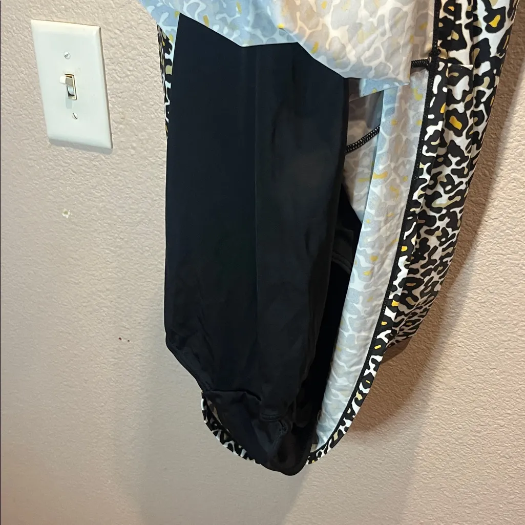 Swimsuits for All Women’s Leopard Print Swim Dress Size 24 Black - Image 7