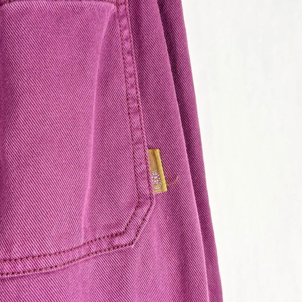 Urban Outfitters Small Petite Jeans Purple High‎ Rise Wide Leg Baggy Grunge 1640 - Image 8