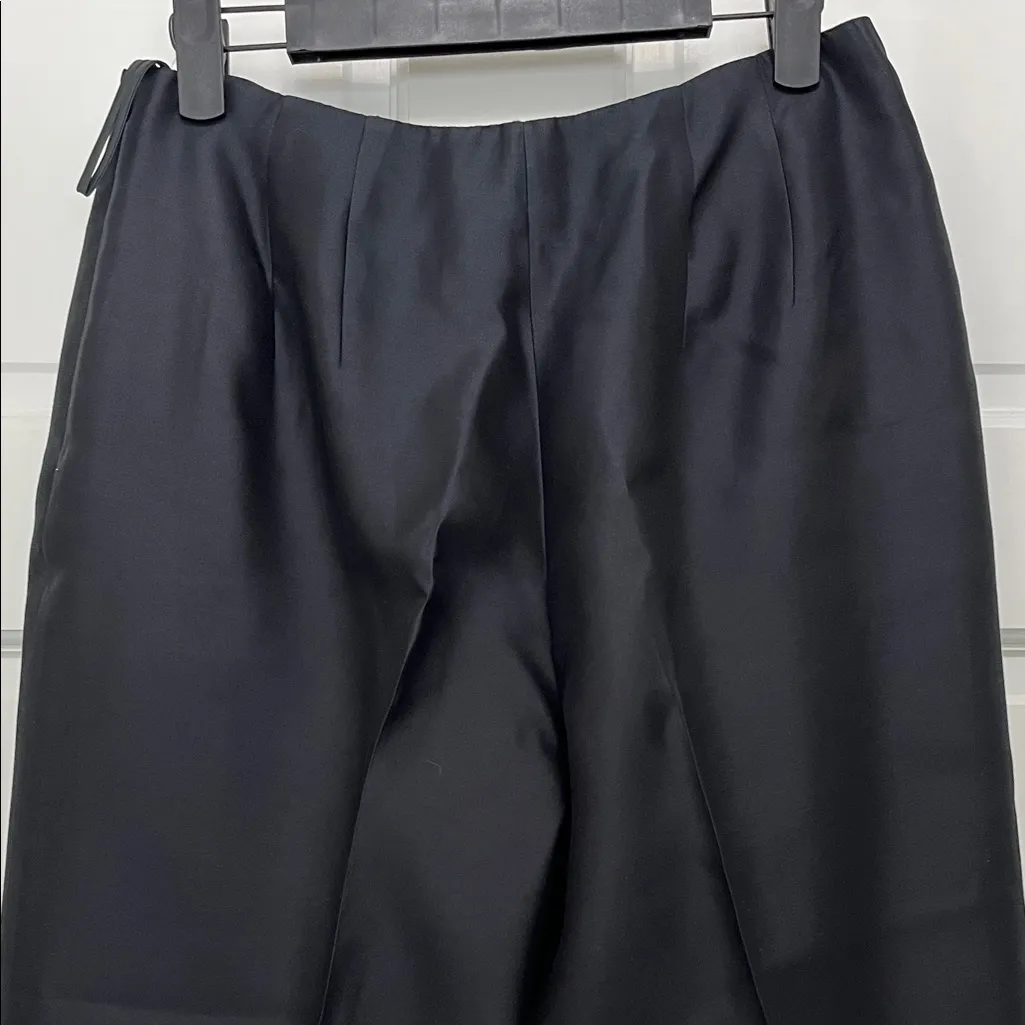 NWOT Vintage Talbots Black 100% Pure Silk Taper Leg Trouser Pants - Size 6 - Image 14