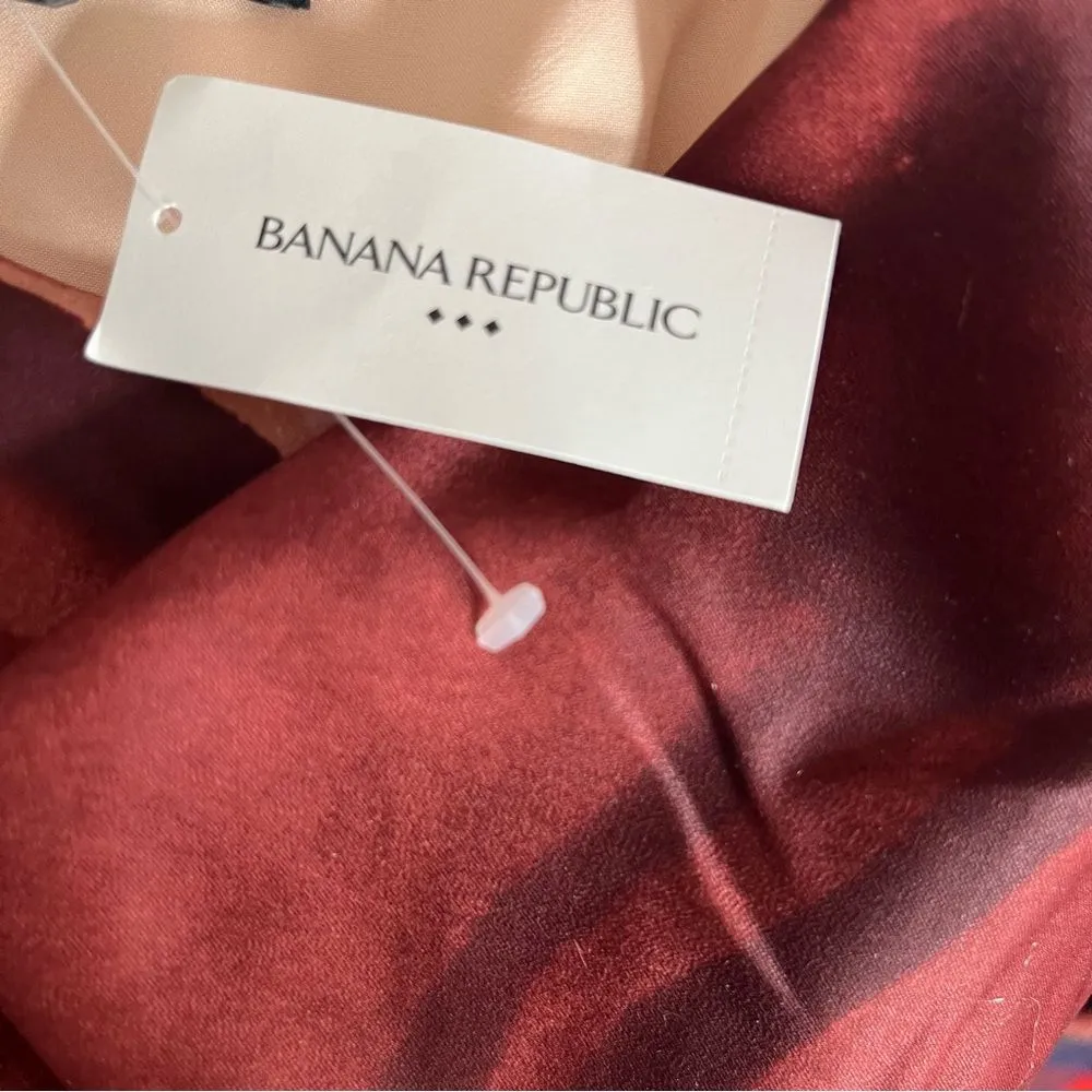 BANANA REPUBLIC Factory Sleeveless Dress Multi Color Abstract Print Size 10 NEW - Image 8