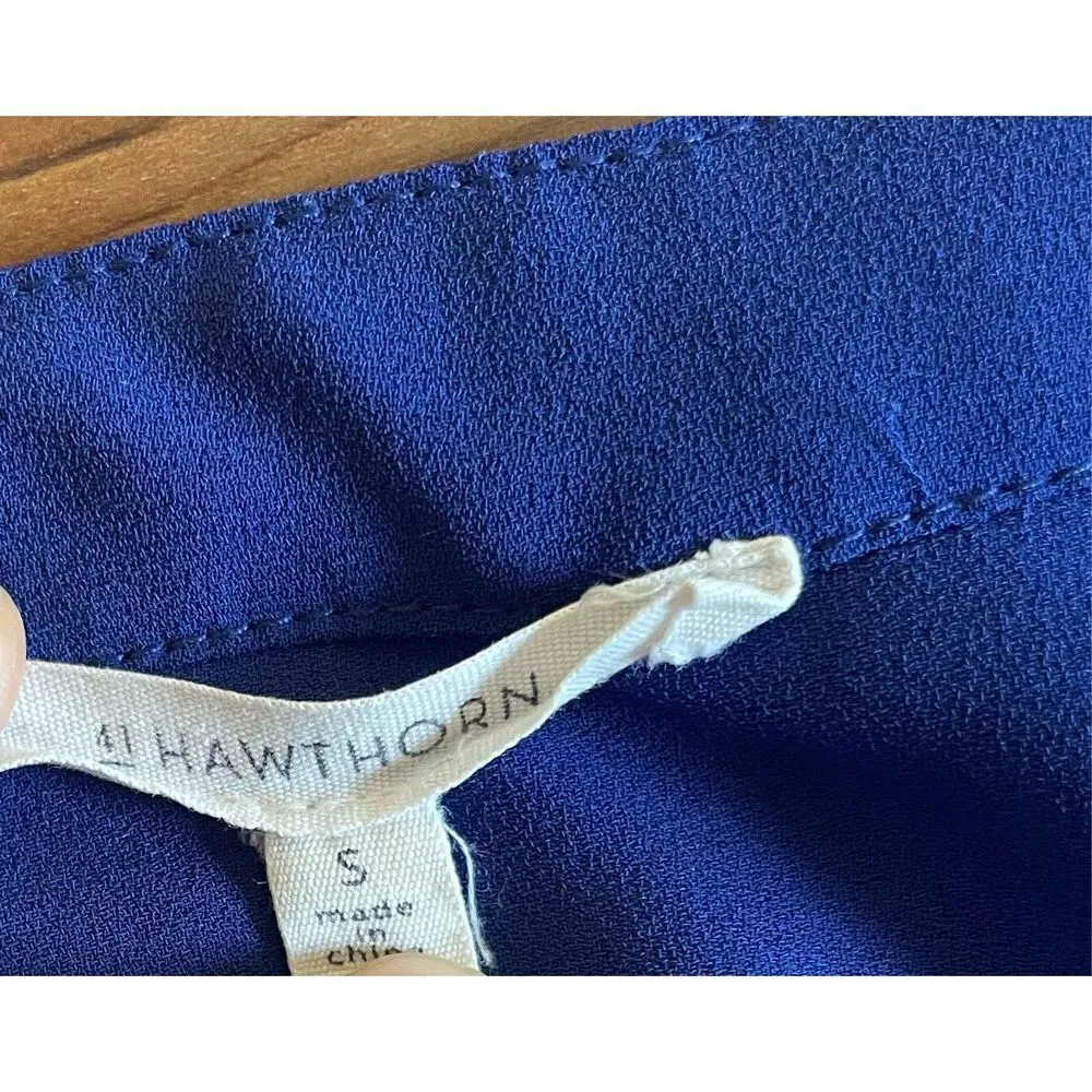 41 Hawthorn blue blouse size small Blue - Image 3