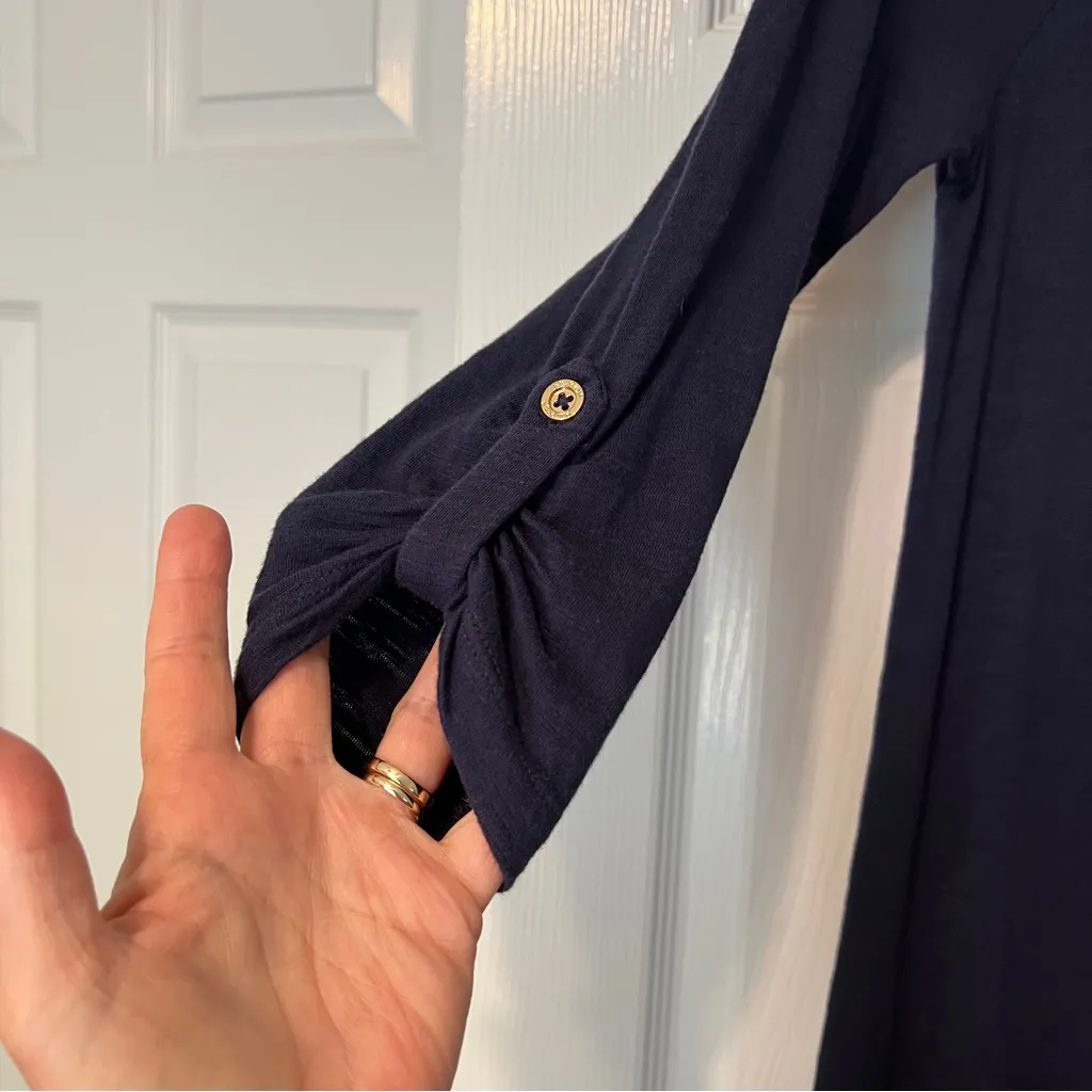 Lilly Pulitzer Sophie dress navy boat neck XS - Image 4