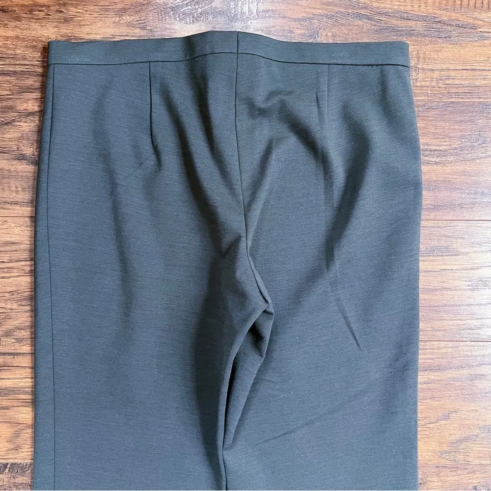 JIL SANDER • grey stretch wool pants slim high waist cuffed trouser ponte knit - Image 8