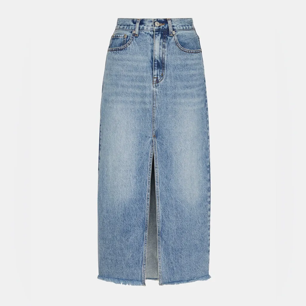 Steve Madden AVANI BLUE DENIM SKIRT - Image 4