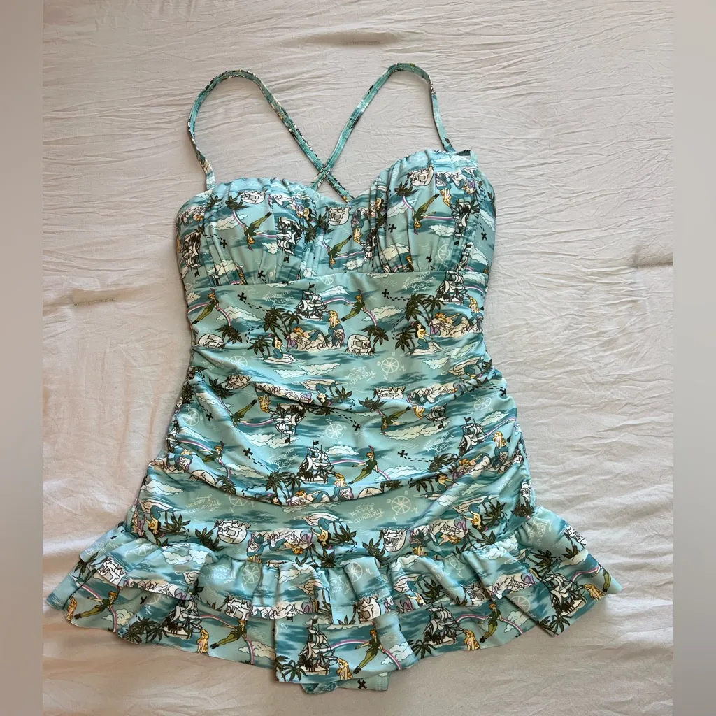 Disney Peter Pan Mermaid Lagoon Retro
Swimsuit Size Medium - Image 4