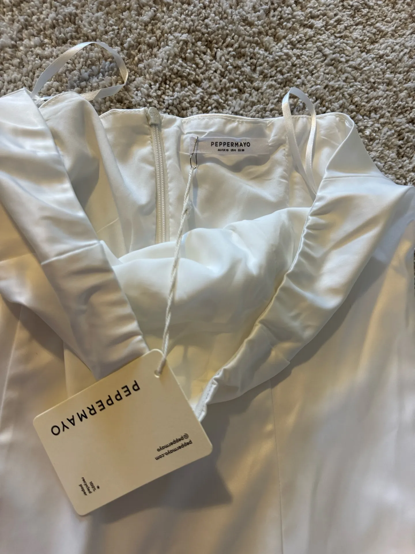 Peppermayo  White Mini Dress - Image 4