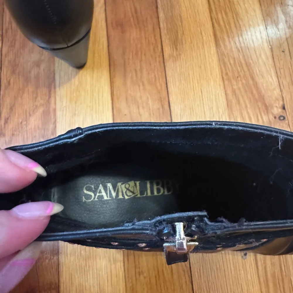 Black Studded Ankle Boots - Image 4