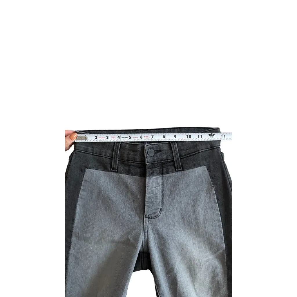 NYDJ Gray Black Two Tone Denim Jeggings Jeans Size 0 - Image 7
