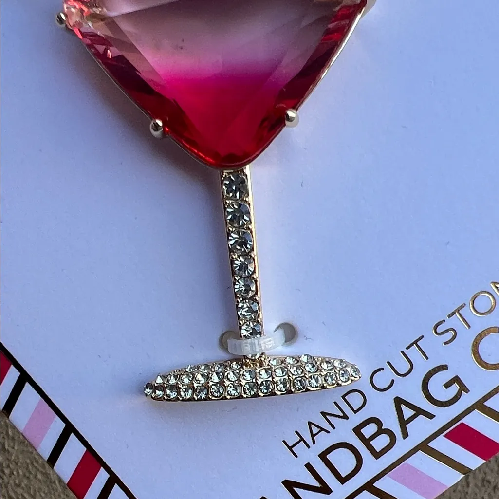 True To Form | Whimsical Candy Cane Martini Bag Charm Red - Image 5