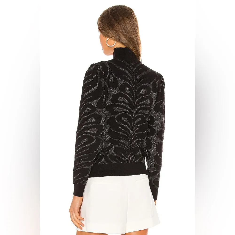 Keepsake the Label Said it High Neck Knit Sweater Top Size S Preowned Black - Image 9