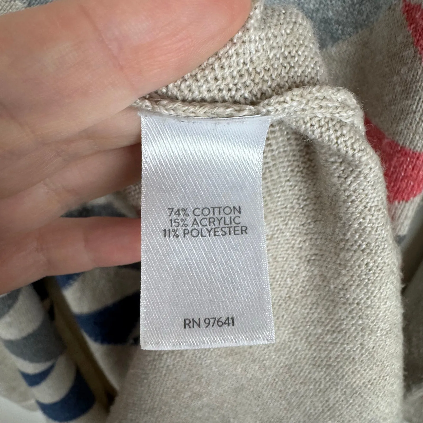 J Jill Womens Intarsia Open Front Cardigan Sz MP | Aztec Western Academia Boho Tan - Image 11