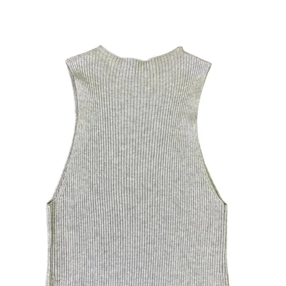 n:Philanthropy Reid Sleeveless Sweater Dress Cashmere Asymmetrical Size Medium - Image 3