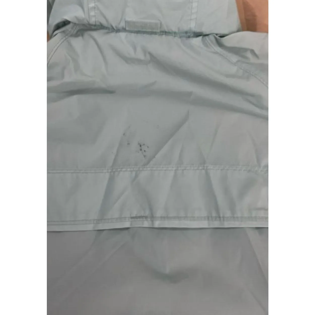 Columbia Women Hooded Rain Jacket Size M Light Blue Outdoor Jacket Zipper Front - Image 11