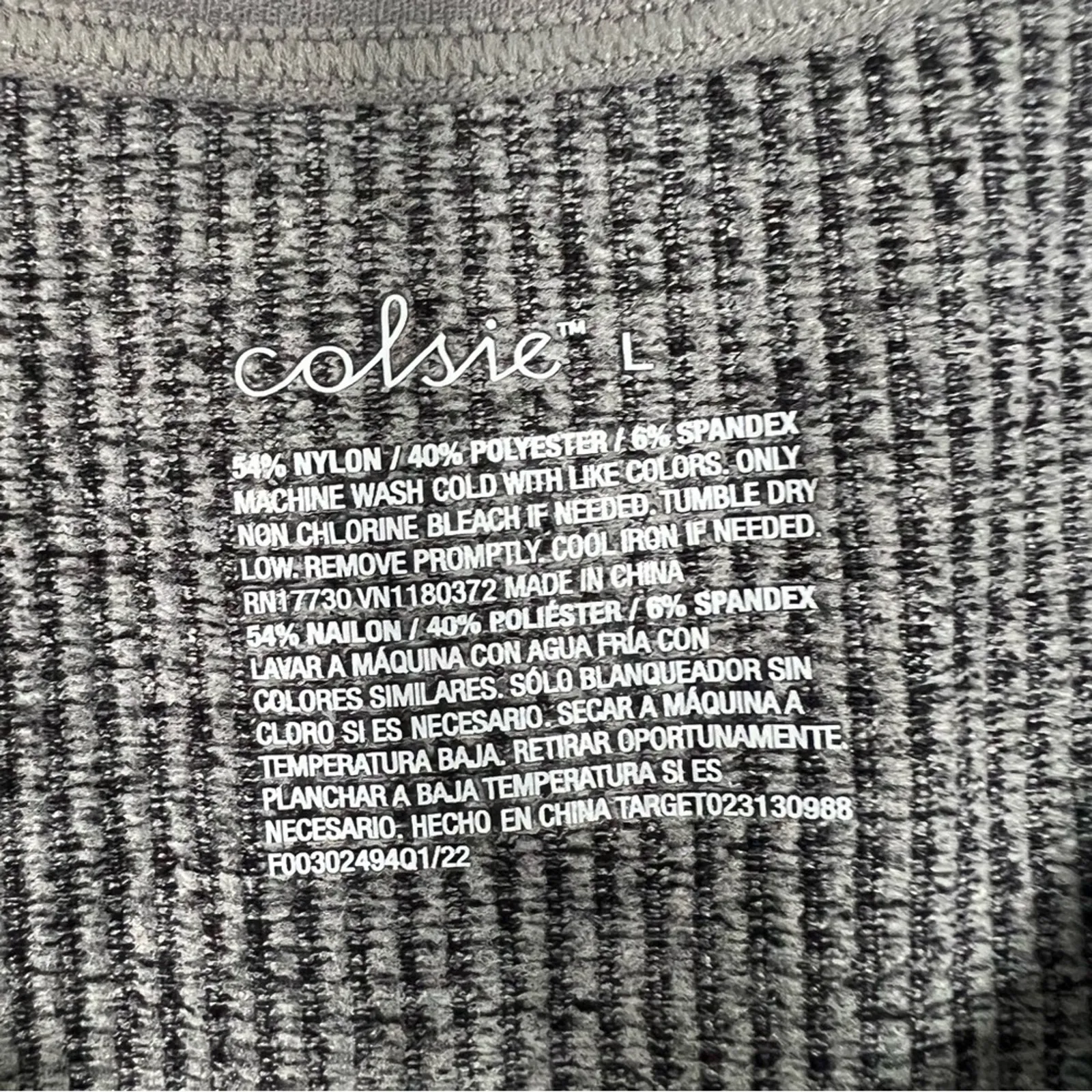 Colsie Bodysuit Womens L Gray Ribbed Scoop Neck Stretch Minimalist Basic Casual - Image 6