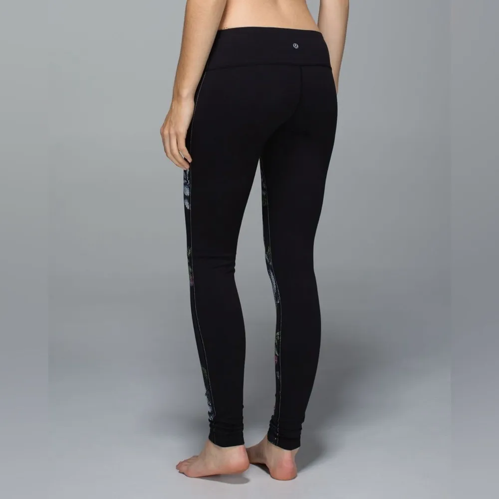Lululemon Full-On LuonGarden Party Smooth Silver Multi / Black - Image 5