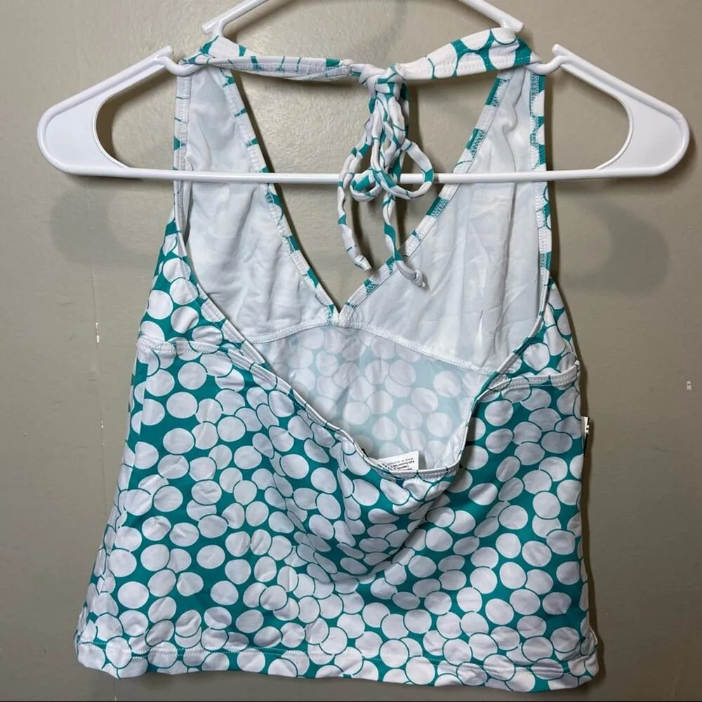 Zimmerman halter tankini bubble aqua teal polka dot - Image 4