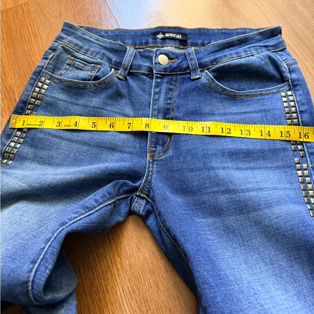 Vocal Denim Jeans with Metallic Accents - Image 7