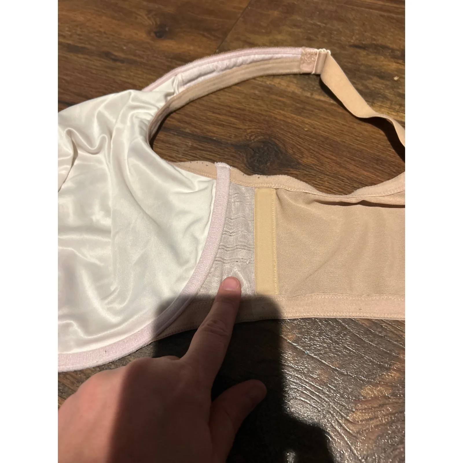 Cacique Bra 44G Tan Lace Modern Covered Unlined Full Coverage - Image 5