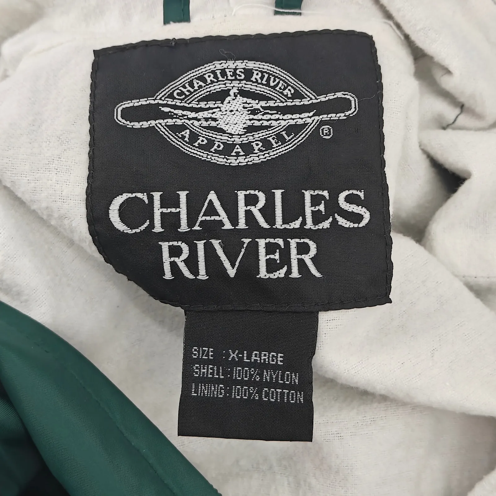 Charles River Womens Green Yellow Nylon Long Sleeve Kennedy Volleyball XL - Image 4