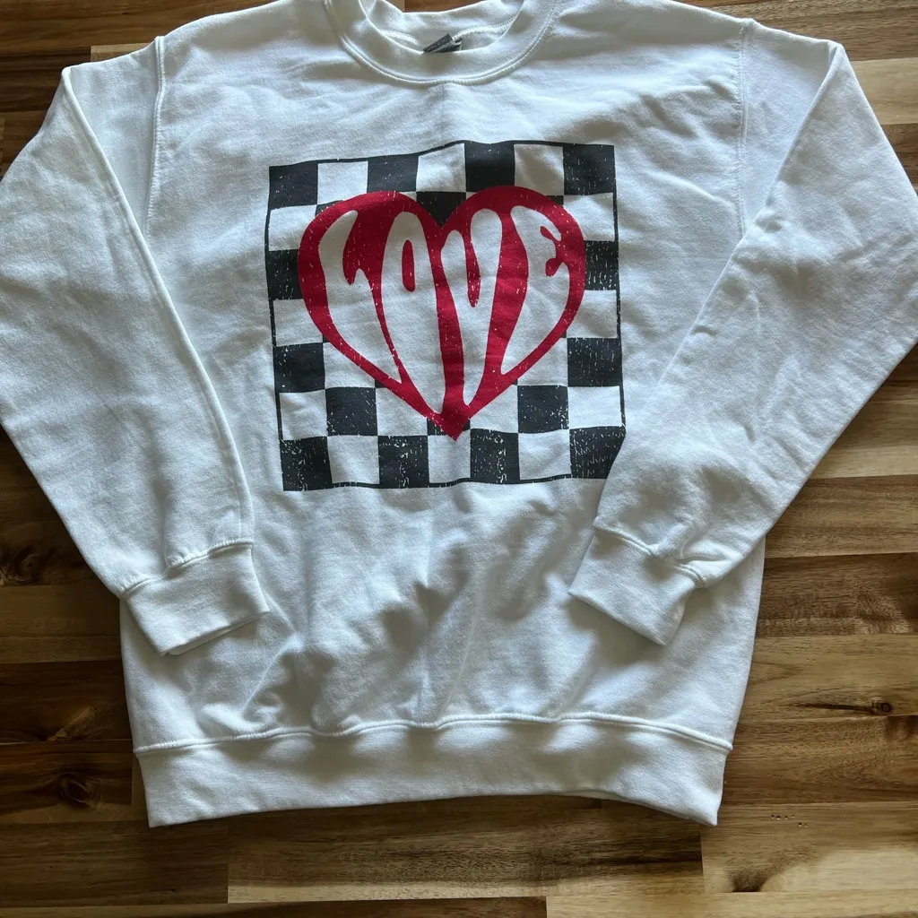 Women’s size‎ small “Love” sweatshirt - Image 3