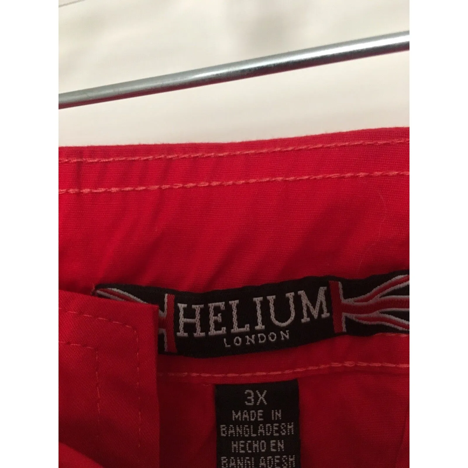 Helium London Women's Plus Size Size 3X Casual Capri Pants Bottoms Red - Image 5