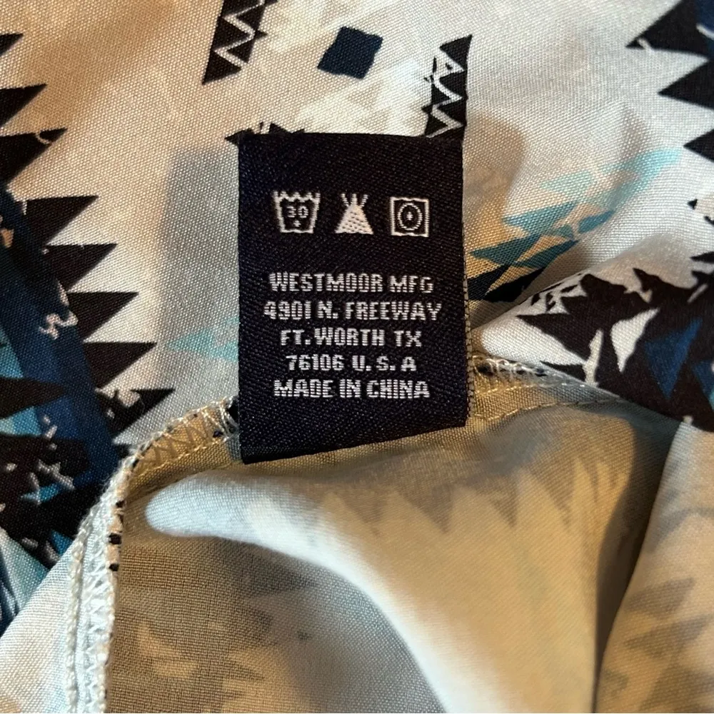 Panhandle Performance Aztec Print Western Short Sleeve Button Shirt Men’s Sz XXL - Image 6