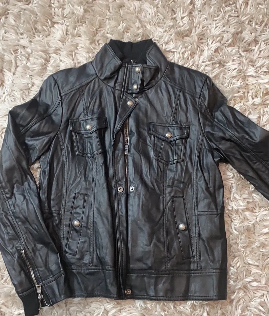 Guess Leather Jacket - Image 2