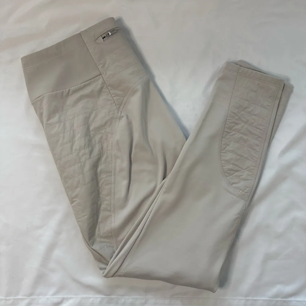 Athleta Peak Hybrid Fleece Tight Grey Pockets High Rise Outdoor Winter Size L - Image 10